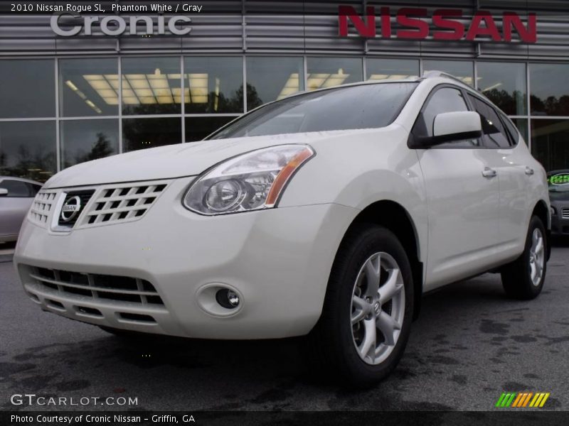Phantom White / Gray 2010 Nissan Rogue SL