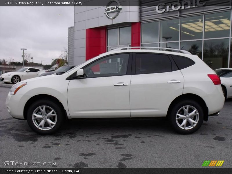 Phantom White / Gray 2010 Nissan Rogue SL