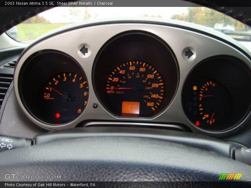 Sheer Silver Metallic / Charcoal 2003 Nissan Altima 3.5 SE