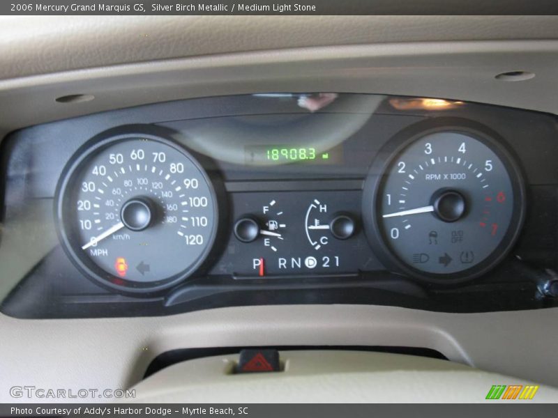 Silver Birch Metallic / Medium Light Stone 2006 Mercury Grand Marquis GS