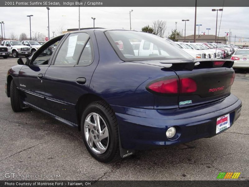 Indigo Blue / Graphite 2001 Pontiac Sunfire SE Sedan