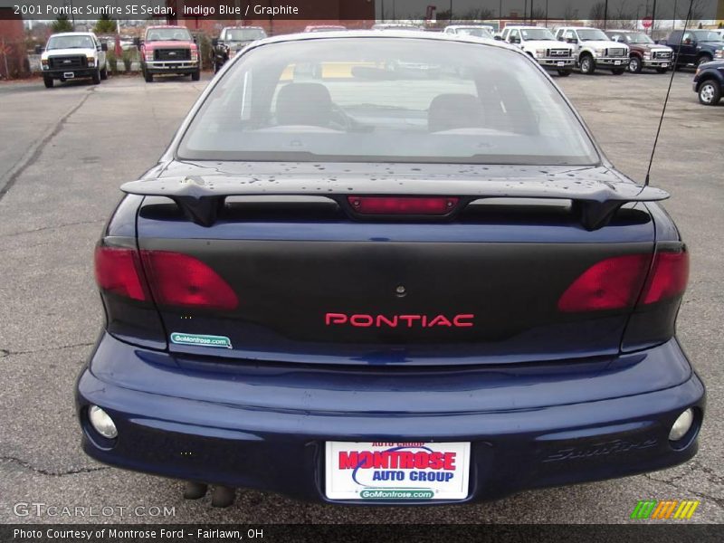 Indigo Blue / Graphite 2001 Pontiac Sunfire SE Sedan