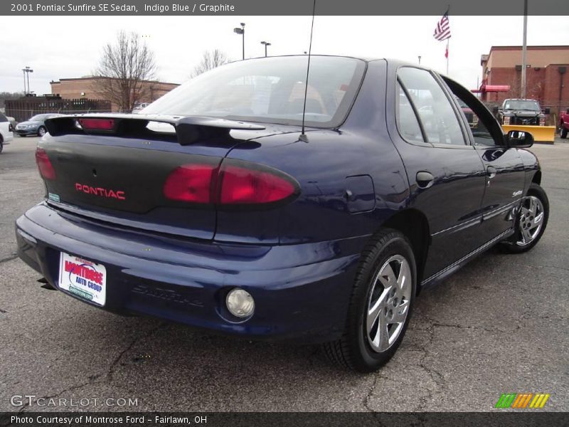Indigo Blue / Graphite 2001 Pontiac Sunfire SE Sedan