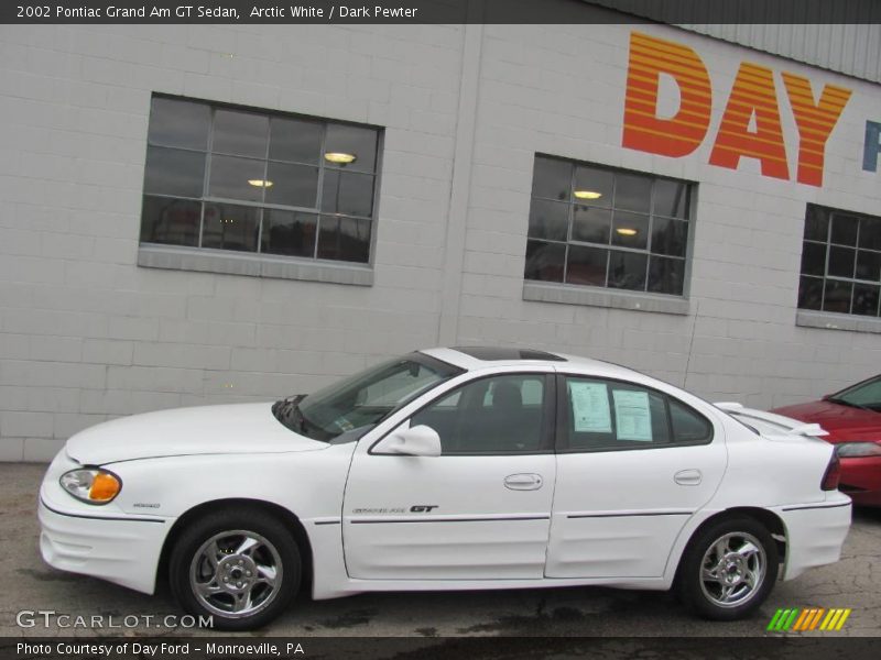Arctic White / Dark Pewter 2002 Pontiac Grand Am GT Sedan