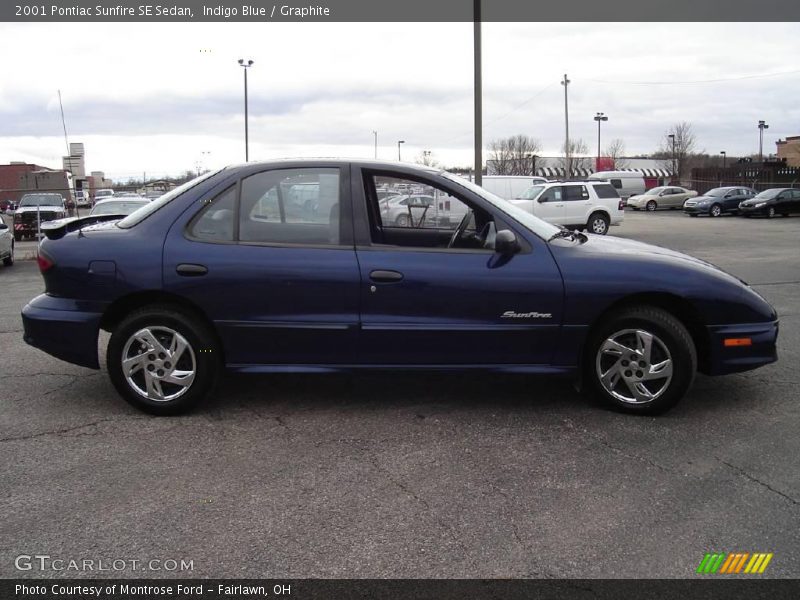 Indigo Blue / Graphite 2001 Pontiac Sunfire SE Sedan