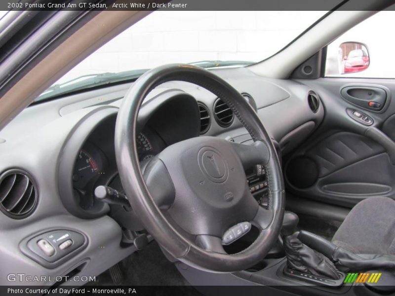 Arctic White / Dark Pewter 2002 Pontiac Grand Am GT Sedan