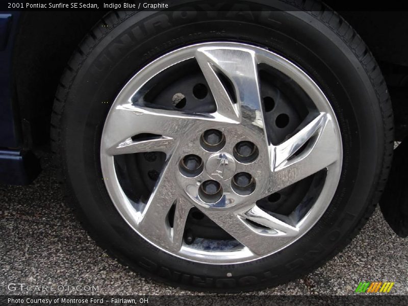 Indigo Blue / Graphite 2001 Pontiac Sunfire SE Sedan