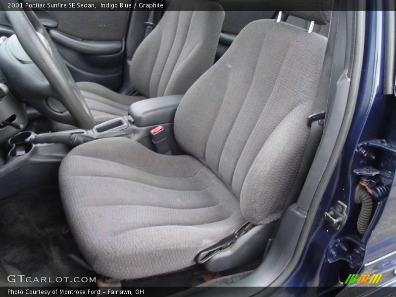 Indigo Blue / Graphite 2001 Pontiac Sunfire SE Sedan
