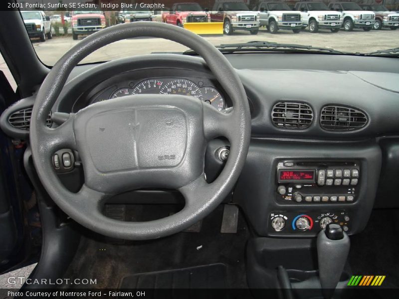 Indigo Blue / Graphite 2001 Pontiac Sunfire SE Sedan