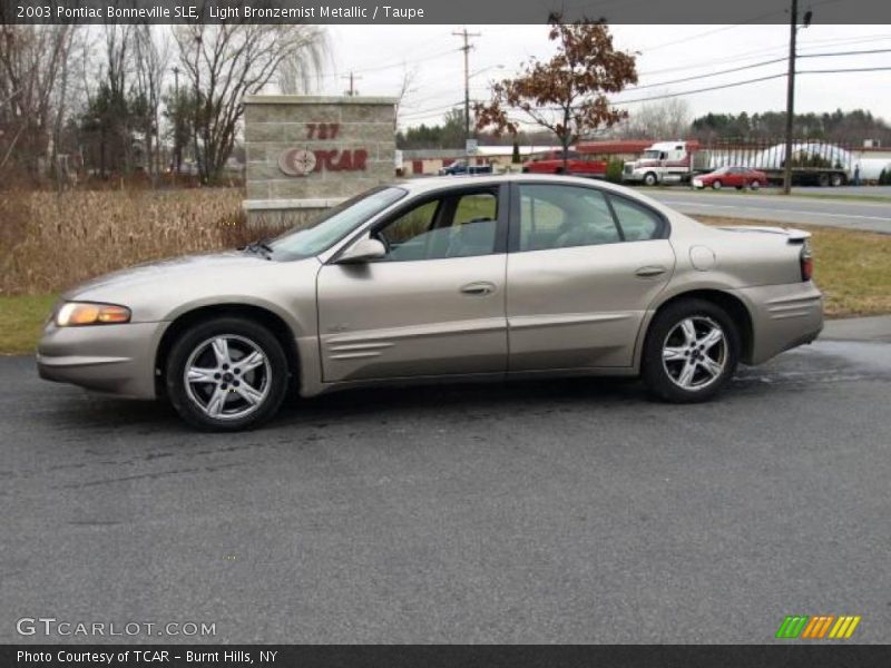Light Bronzemist Metallic / Taupe 2003 Pontiac Bonneville SLE