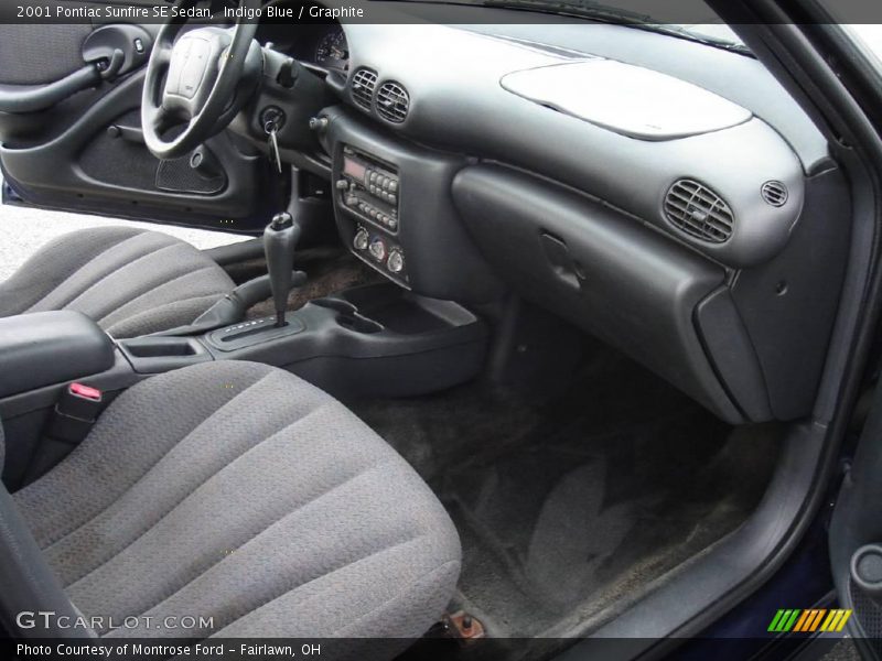 Indigo Blue / Graphite 2001 Pontiac Sunfire SE Sedan