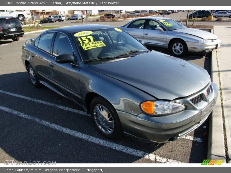 Graystone Metallic / Dark Pewter 2005 Pontiac Grand Am SE Sedan
