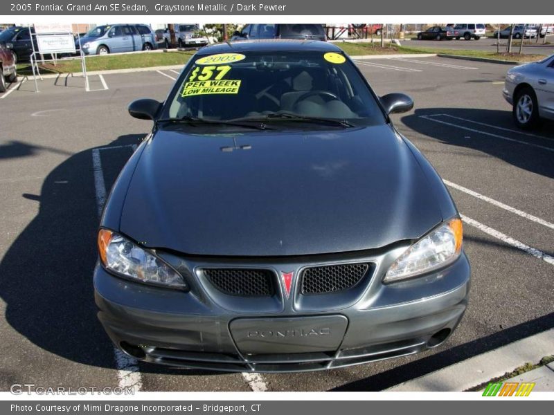 Graystone Metallic / Dark Pewter 2005 Pontiac Grand Am SE Sedan