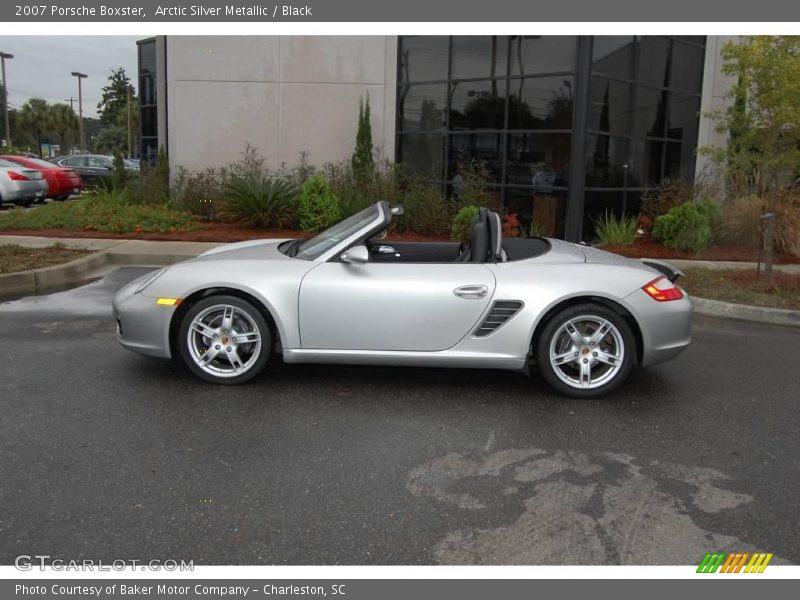 Arctic Silver Metallic / Black 2007 Porsche Boxster