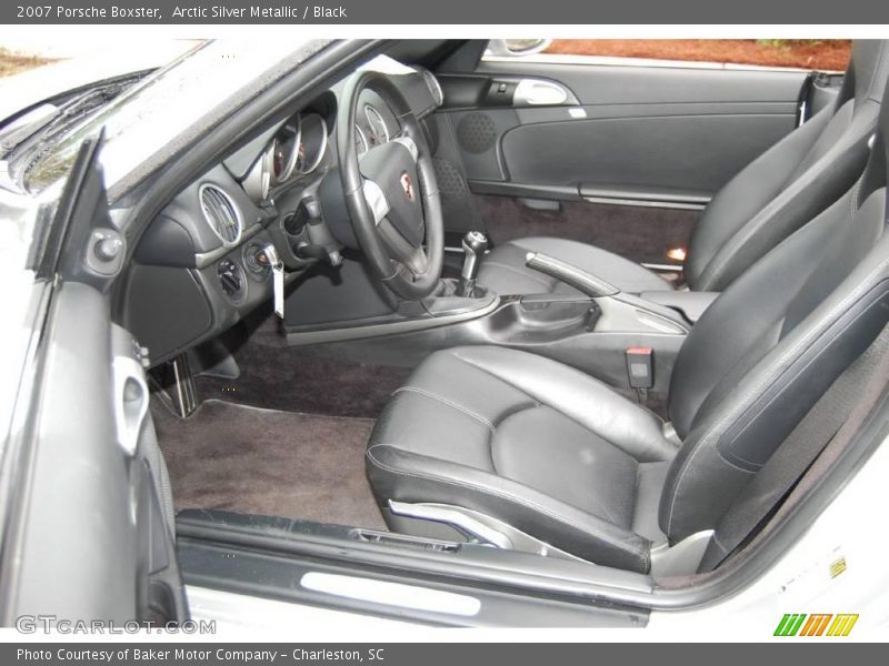 Arctic Silver Metallic / Black 2007 Porsche Boxster