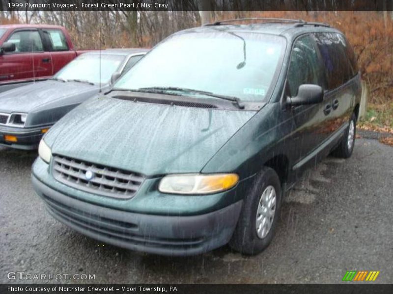 Forest Green Pearl / Mist Gray 1999 Plymouth Voyager