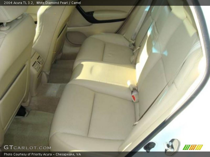 White Diamond Pearl / Camel 2004 Acura TL 3.2