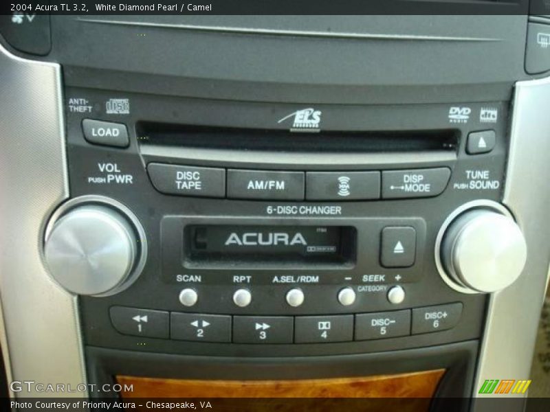 White Diamond Pearl / Camel 2004 Acura TL 3.2