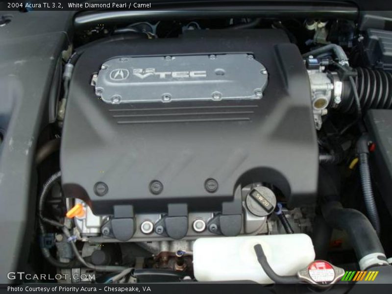 White Diamond Pearl / Camel 2004 Acura TL 3.2
