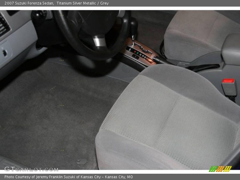 Titanium Silver Metallic / Grey 2007 Suzuki Forenza Sedan