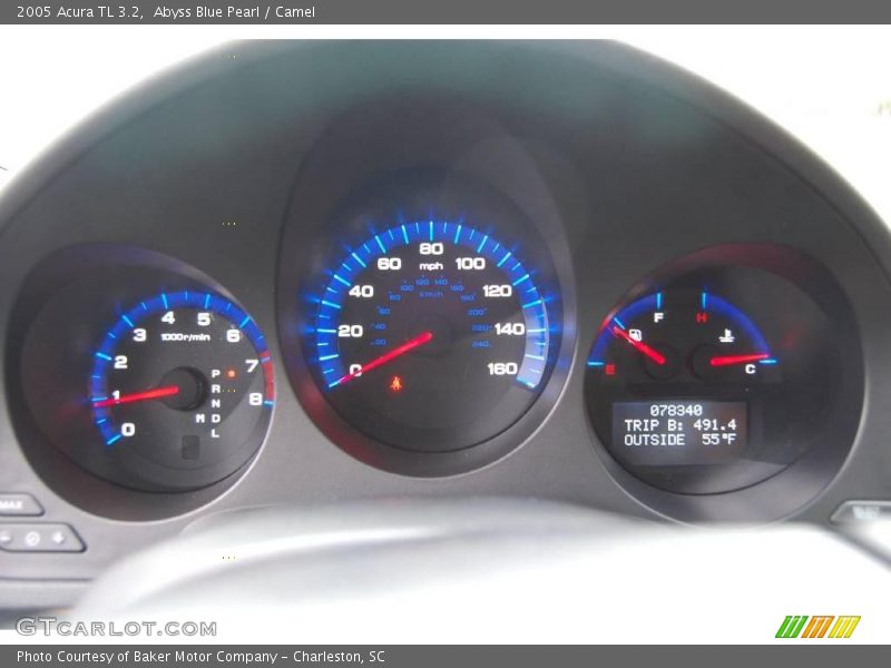Abyss Blue Pearl / Camel 2005 Acura TL 3.2