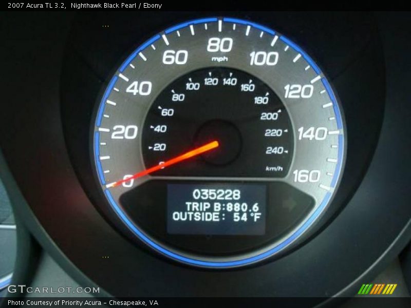 Nighthawk Black Pearl / Ebony 2007 Acura TL 3.2
