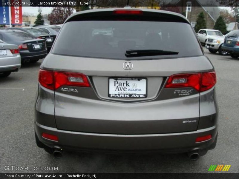 Carbon Bronze Pearl / Taupe 2007 Acura RDX