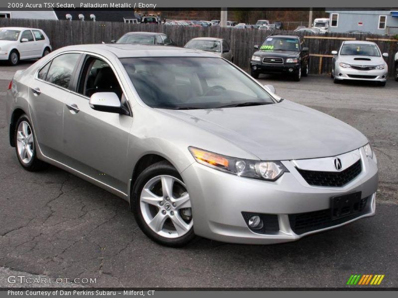 Palladium Metallic / Ebony 2009 Acura TSX Sedan