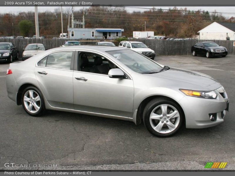 Palladium Metallic / Ebony 2009 Acura TSX Sedan