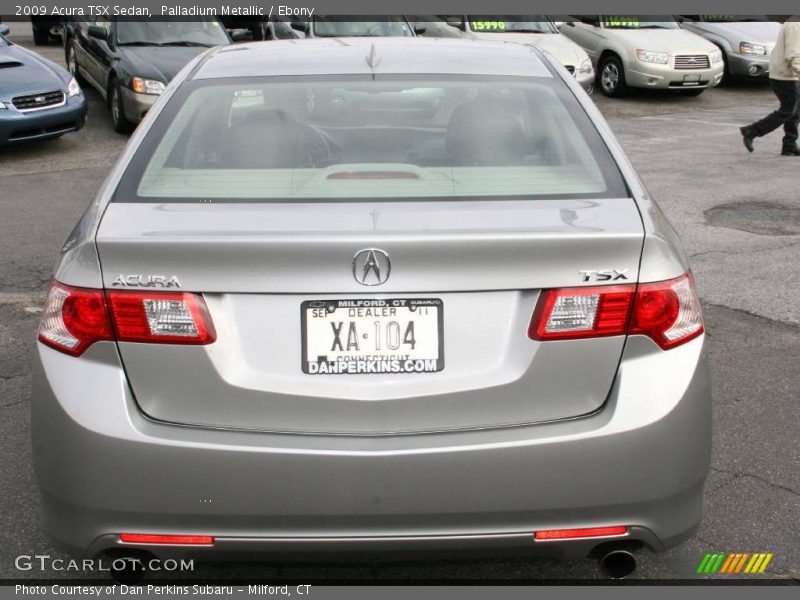 Palladium Metallic / Ebony 2009 Acura TSX Sedan
