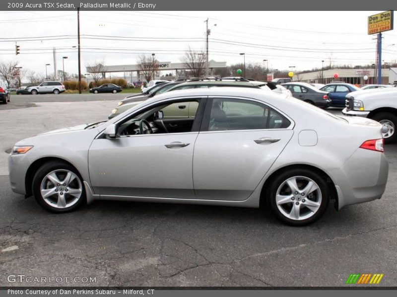 Palladium Metallic / Ebony 2009 Acura TSX Sedan