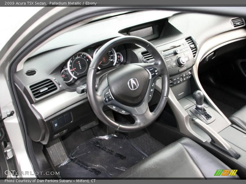 Palladium Metallic / Ebony 2009 Acura TSX Sedan