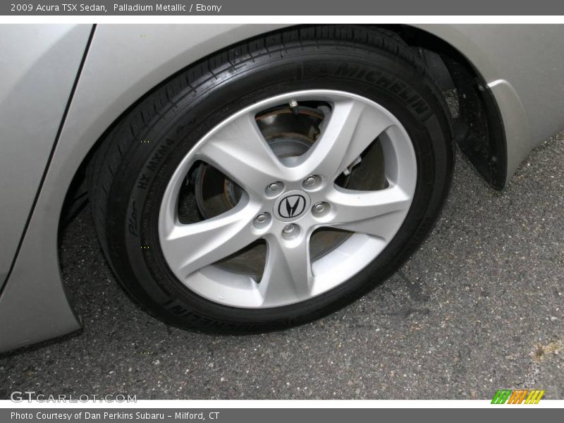 Palladium Metallic / Ebony 2009 Acura TSX Sedan