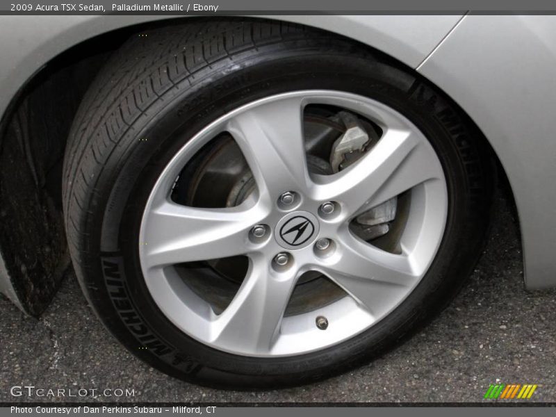 Palladium Metallic / Ebony 2009 Acura TSX Sedan
