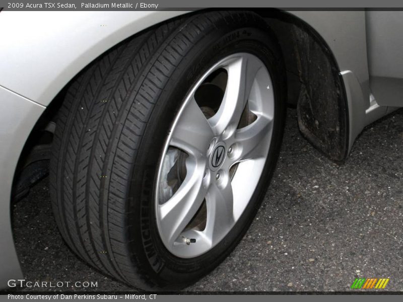 Palladium Metallic / Ebony 2009 Acura TSX Sedan