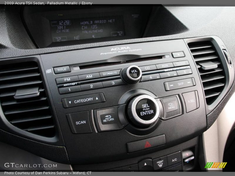 Palladium Metallic / Ebony 2009 Acura TSX Sedan