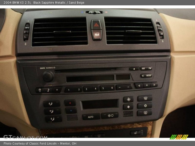Black Sapphire Metallic / Sand Beige 2004 BMW X3 2.5i