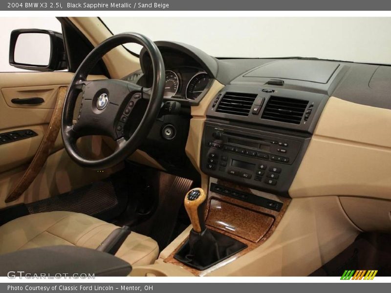 Black Sapphire Metallic / Sand Beige 2004 BMW X3 2.5i