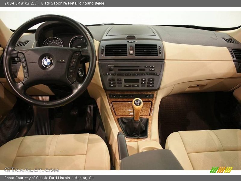 Black Sapphire Metallic / Sand Beige 2004 BMW X3 2.5i
