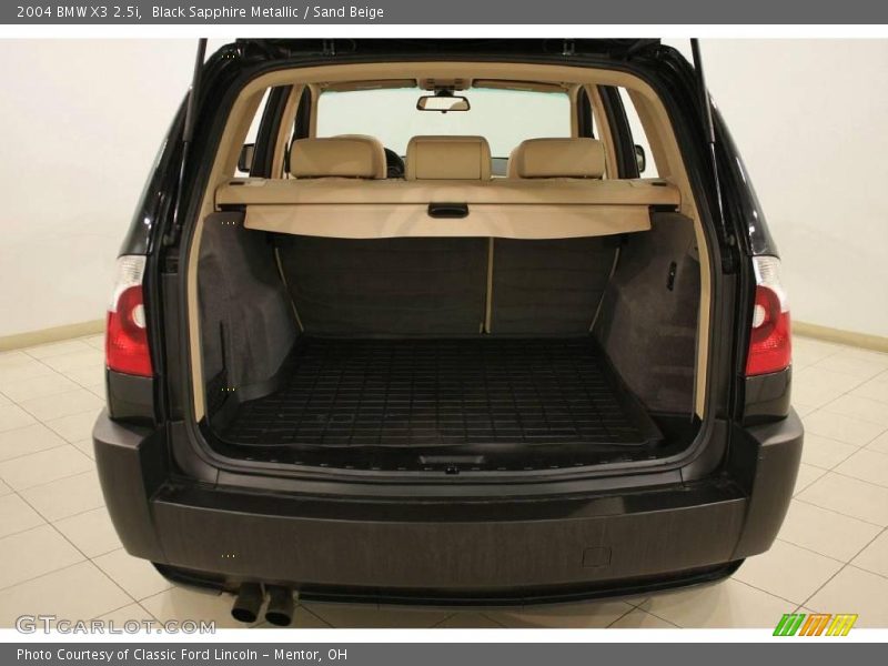 Black Sapphire Metallic / Sand Beige 2004 BMW X3 2.5i