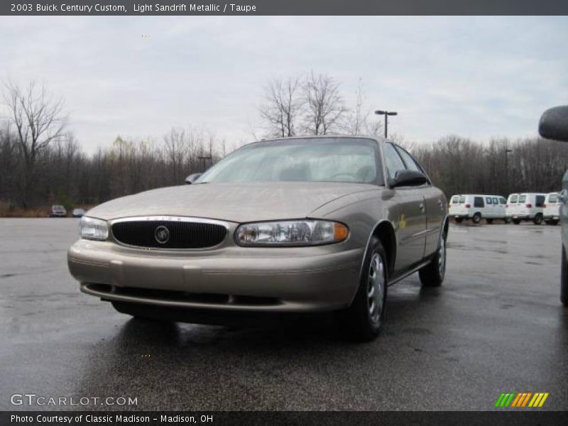 Light Sandrift Metallic / Taupe 2003 Buick Century Custom