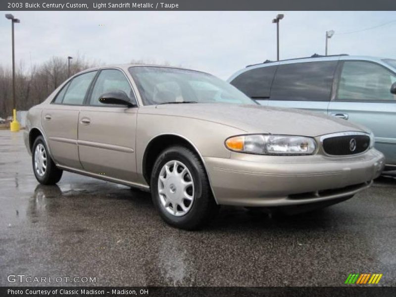 Light Sandrift Metallic / Taupe 2003 Buick Century Custom