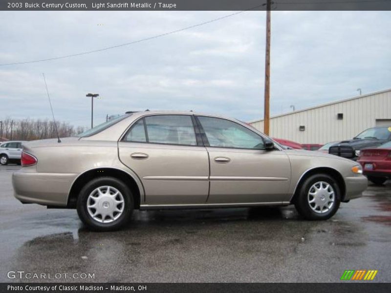 Light Sandrift Metallic / Taupe 2003 Buick Century Custom