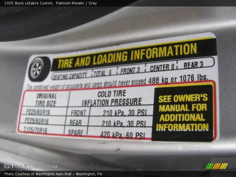 Platinum Metallic / Gray 2005 Buick LeSabre Custom