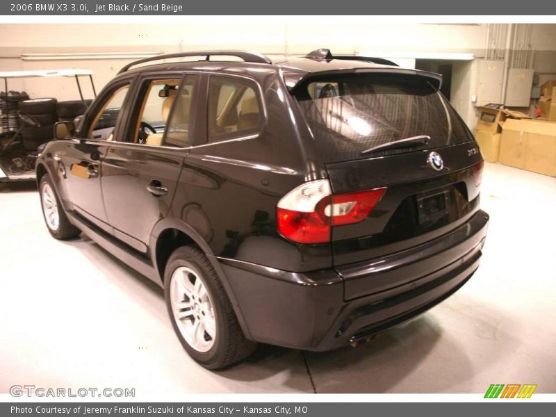 Jet Black / Sand Beige 2006 BMW X3 3.0i