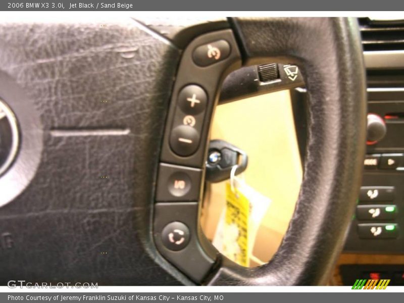 Jet Black / Sand Beige 2006 BMW X3 3.0i