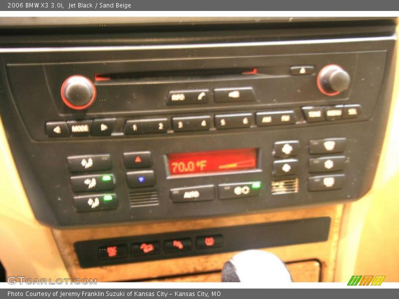 Jet Black / Sand Beige 2006 BMW X3 3.0i