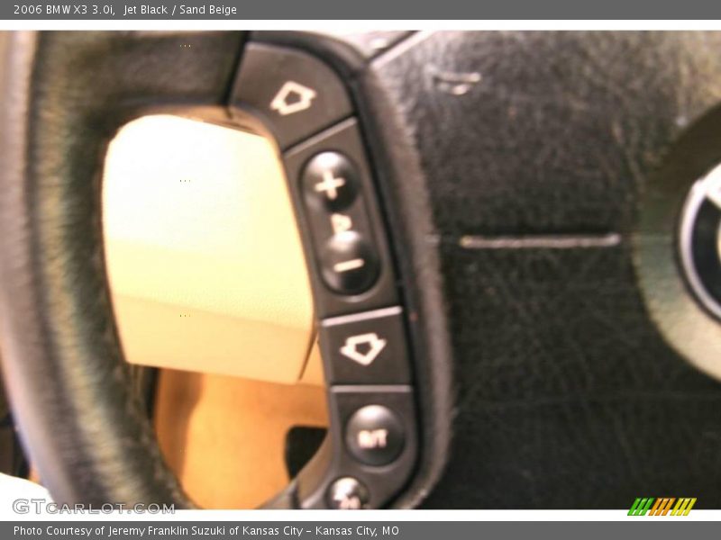 Jet Black / Sand Beige 2006 BMW X3 3.0i