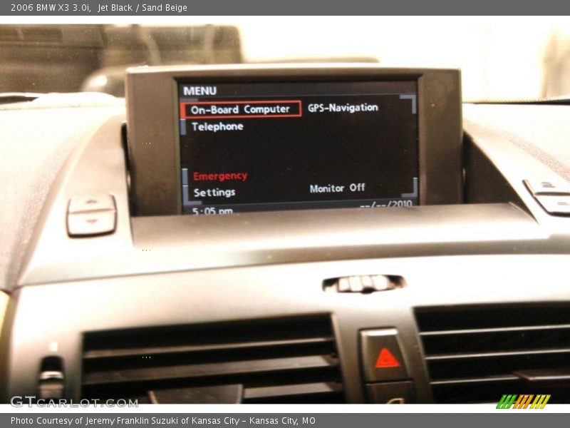 Jet Black / Sand Beige 2006 BMW X3 3.0i