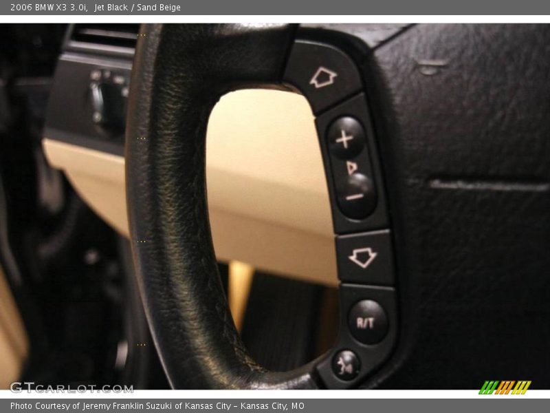 Jet Black / Sand Beige 2006 BMW X3 3.0i